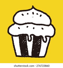 cupcake doodle drawing