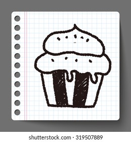cupcake doodle drawing