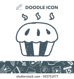 cupcake doodle drawing