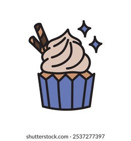 Cupcake Doodle Illustration - 01