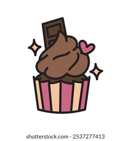 Cupcake Doodle Illustration - 08