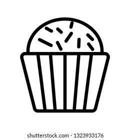 cupcake favorites icon vector