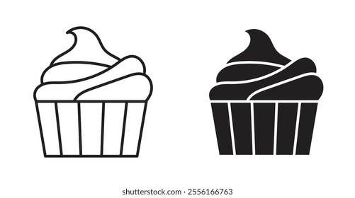 Cupcake Filled flat icons set for apps and web ui designs.