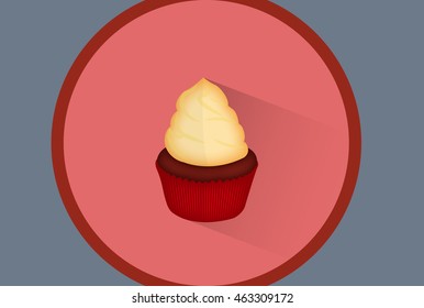Cupcake Flat Design