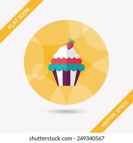 cupcake flat icon