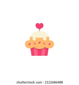 Cupcake - Flat Icon Design