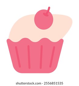 cupcake, food, bakery, fastfood, eat, cherry, dessert