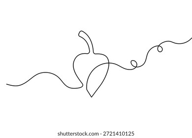 Cupcake Food Symbol in durchgehender einzeiliger Zeichnungsstil mit minimalistischer dünner Strich-Vektorkunst