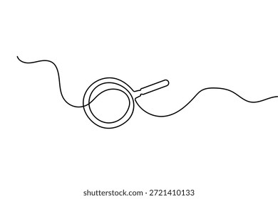 Cupcake Food Symbol in durchgehender einzeiliger Zeichnungsstil mit minimalistischer dünner Strich-Vektorkunst