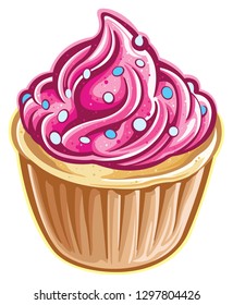 Cupcake with frosting