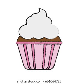 cupcake with frosting icon image