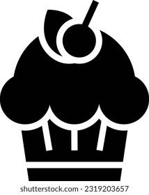 Icono de glifo de tarta, icono de vector