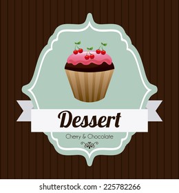 cupcake graphic design , vector illustration