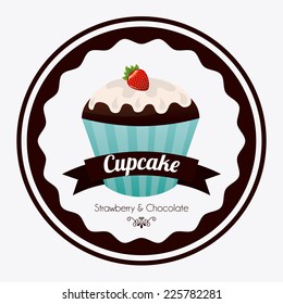 cupcake graphic design , vector illustration