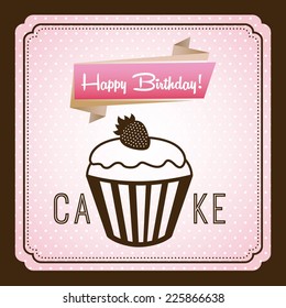 cupcake graphic design , vector illustration