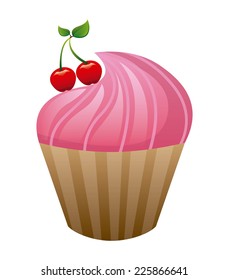 cupcake graphic design , vector illustration