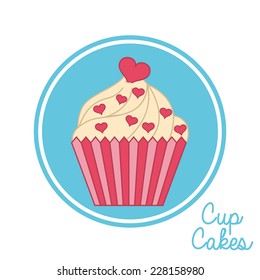 cupcake graphic design , vector illustration