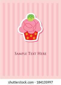 cupcake greeting card