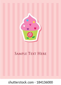 cupcake greeting card