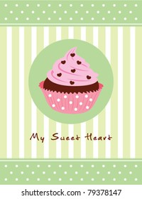 cupcake greeting card