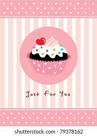 cupcake greeting card