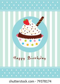 cupcake greeting card