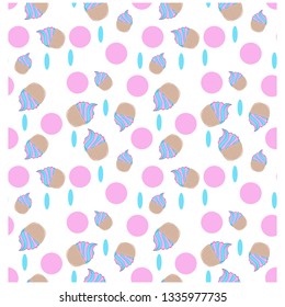 Cupcake icecream pattern 