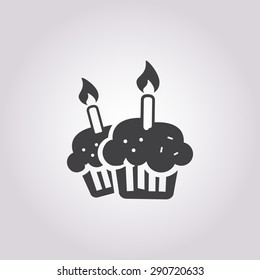 Cupcake icon. 