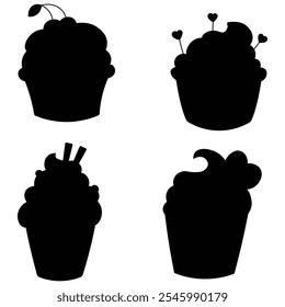 Cupcake Icon for Bakery and Dessert Designs