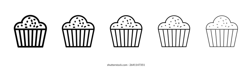 Cupcake icon concept. graphic design, logo, Web, UI.