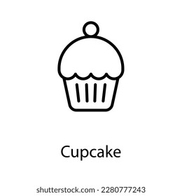 Cupcake icon design stock illustration