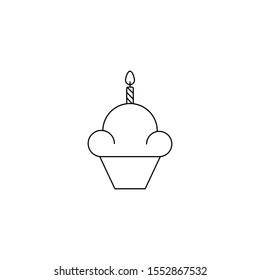 cupcake icon design vector template