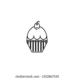 cupcake icon design vector template
