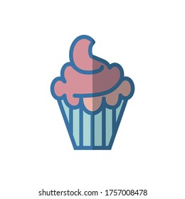 cupcake icon design vector template