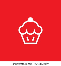 Icono de tarta, simulación de recursos gráficos de postre, ilustración vectorial.