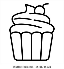 Cupcake Icon Element For Design