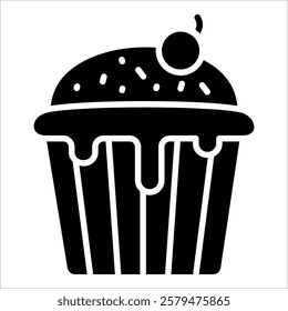 Cupcake Icon Element For Design