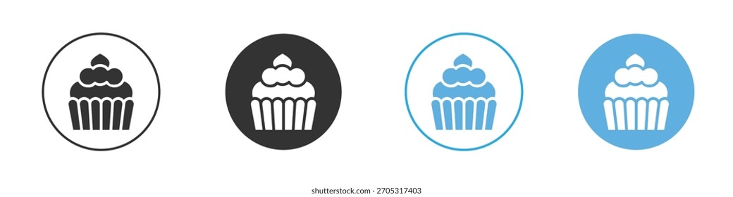 Cupcake icon. Graphic icon design template