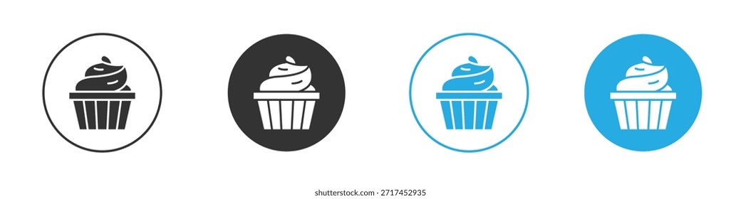 Cupcake icon. Graphic icon design template