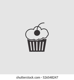 cupcake icon illustraion vector, can be used for web and mobile design