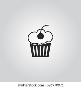 cupcake icon illustraion vector, can be used for web and mobile design