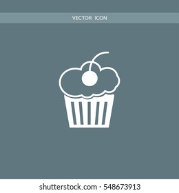 cupcake icon illustraion vector, can be used for web and mobile design