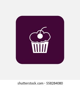 cupcake icon illustraion vector, can be used for web and mobile design.