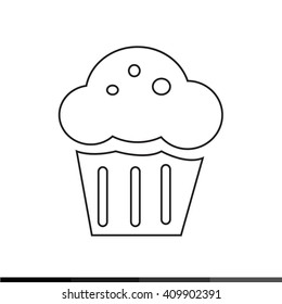 Cupcake Icon Illustration design