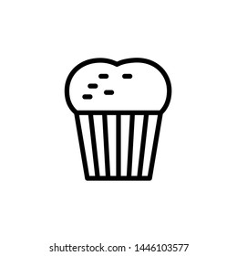 cupcake icon, illustration, logo template