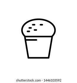 cupcake icon, illustration, logo template