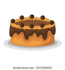 Cupcake icon illustration. Vector design