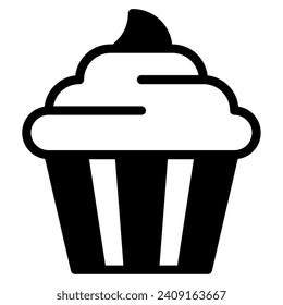 Cupcake icon illustration for web, app, infographic, etc