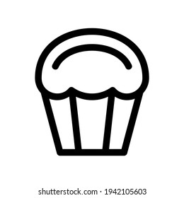 cupcake icon or logo isolated sign symbol vector illustration - high quality black style vector icons
