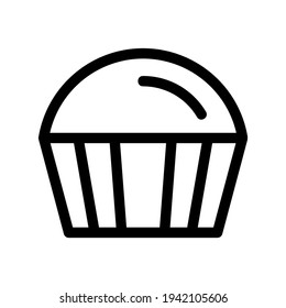 cupcake icon or logo isolated sign symbol vector illustration - high quality black style vector icons
